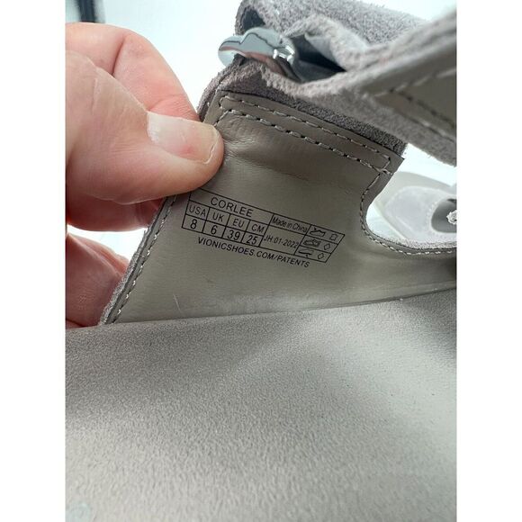 Vionic Corlee Slide Sandals Women Size 8 Gray Comfort Beach Summer Shoes Comfort - Picture 12 of 15